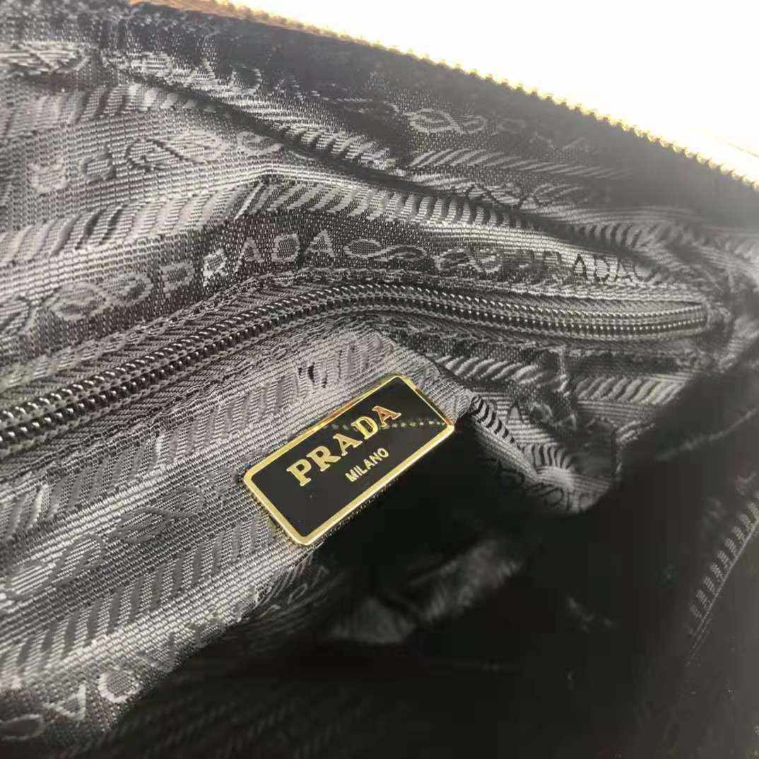 Prada Black Quilted Nylon Vintage Shoulder Bag replica