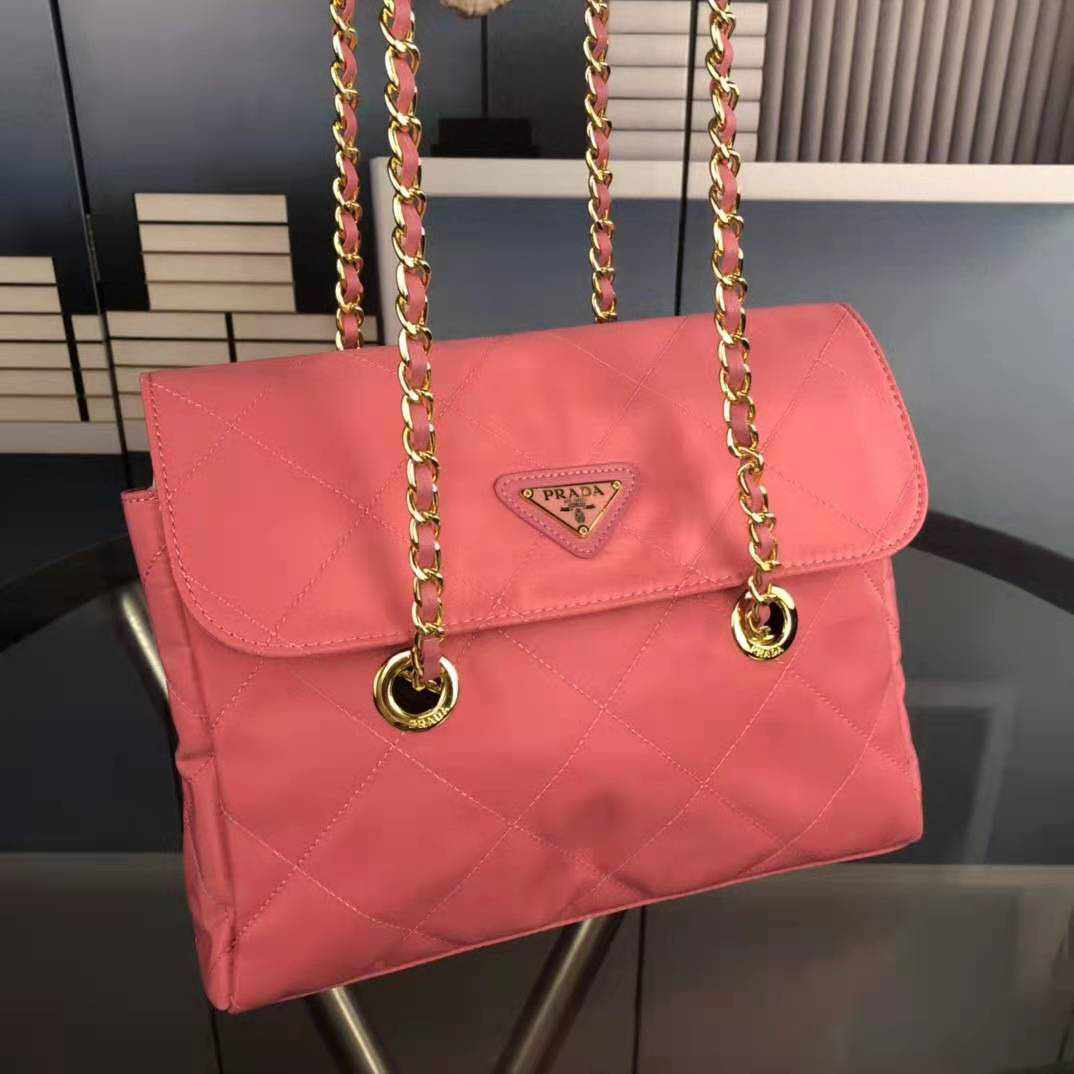 Prada Black Quilted Nylon Vintage Shoulder Bag replica