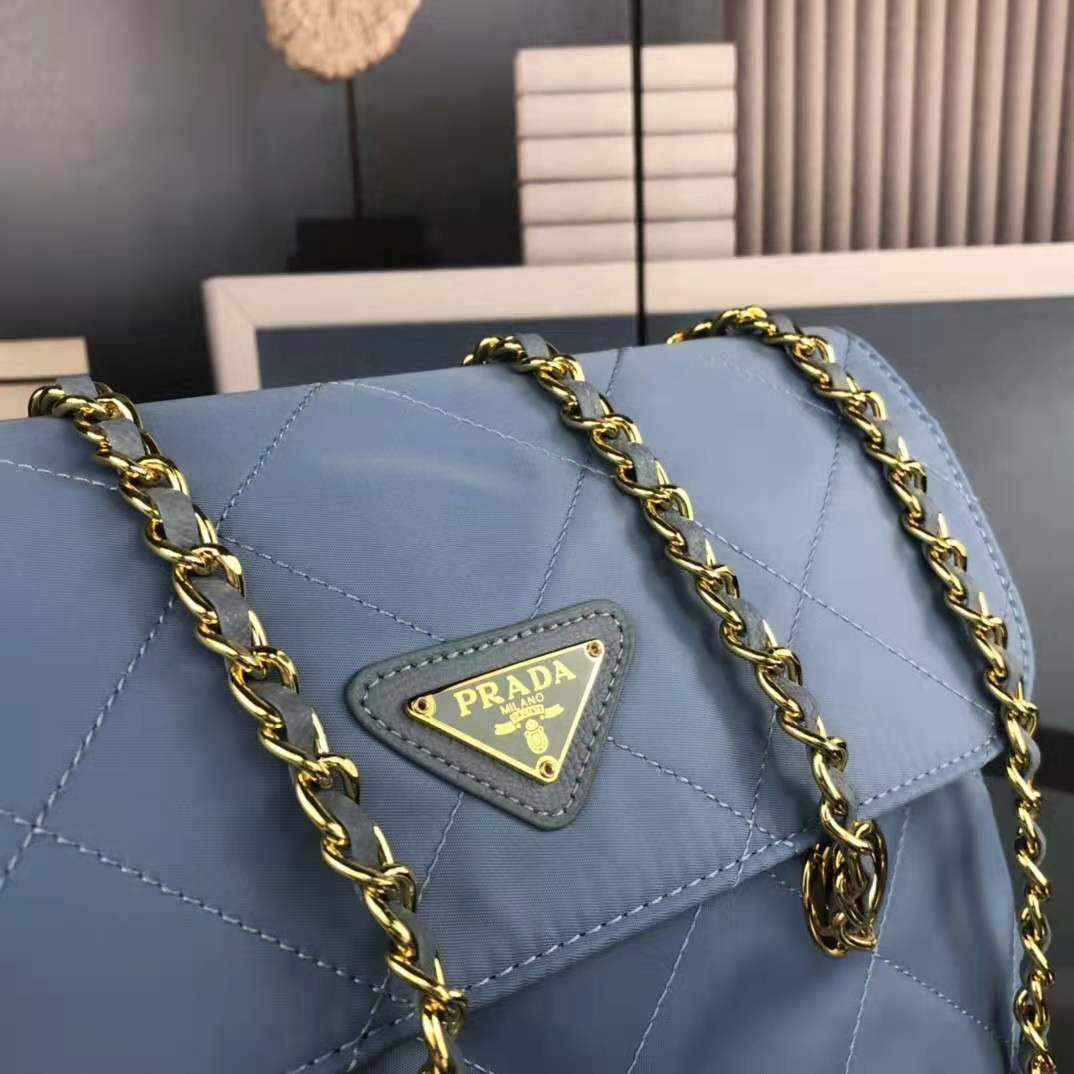 Prada Black Quilted Nylon Vintage Shoulder Bag replica