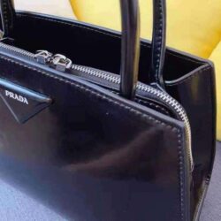 Prada Brushed leather handbag replica