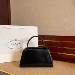 Prada Brushed leather handbag replica