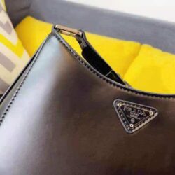 Prada Cleo brushed leather shoulder bag replica