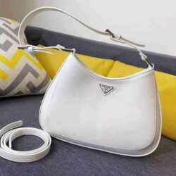 Prada Cleo brushed leather shoulder bag replica