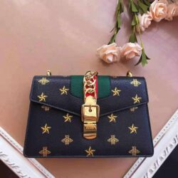 Gucci Sylvie Bee Star small shoulder bag replica