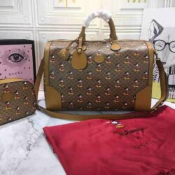 Gucci x Disney Brown-GG Mickey Mouse Duffle Bag replica