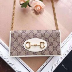 Gucci Horsebit 1955 canvas clutch