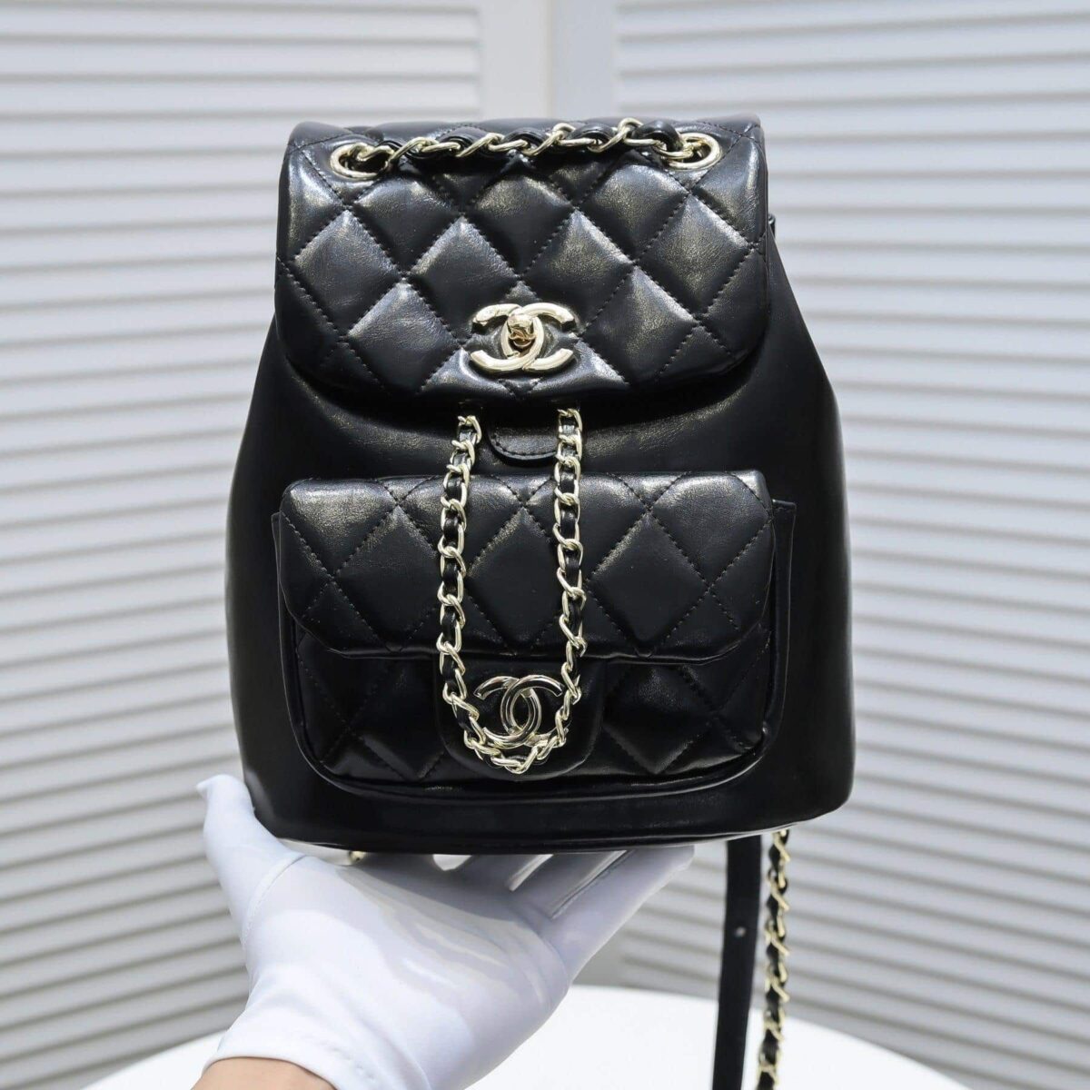 Chanel CAVIAR AFFINITY BACKPACK replica