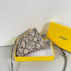 Fendi First Small python leather bag replica