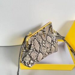 Fendi First Small python leather bag replica