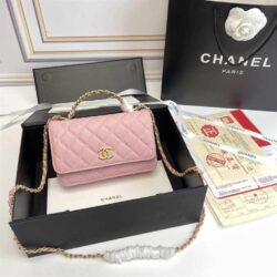 CHANEL Caviar Quilted Pick Me Up Wallet replica