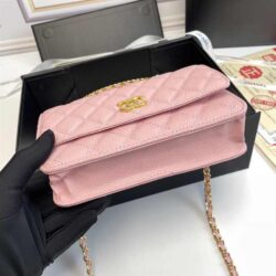 CHANEL Caviar Quilted Pick Me Up Wallet replica