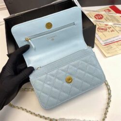 CHANEL Caviar Quilted Pick Me Up Wallet replica