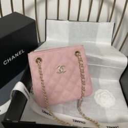 Chanel Caviar Mini Bucket Bag replica