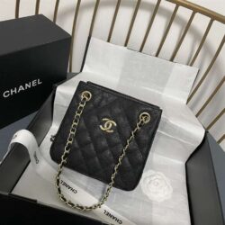 Chanel Caviar Mini Bucket Bag replica