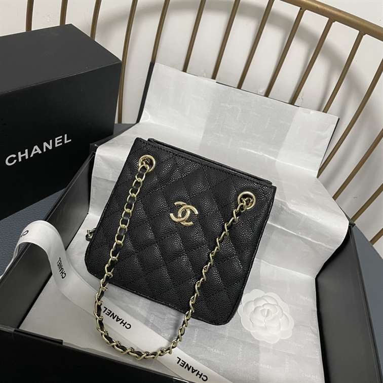 Chanel Caviar Mini Bucket Bag replica