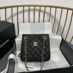 Chanel Caviar Mini Bucket Bag replica