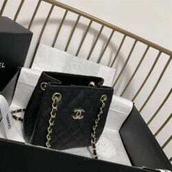 Chanel Caviar Mini Bucket Bag replica