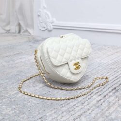 CHANEL Lambskin Quilted CC In Love Heart Bag