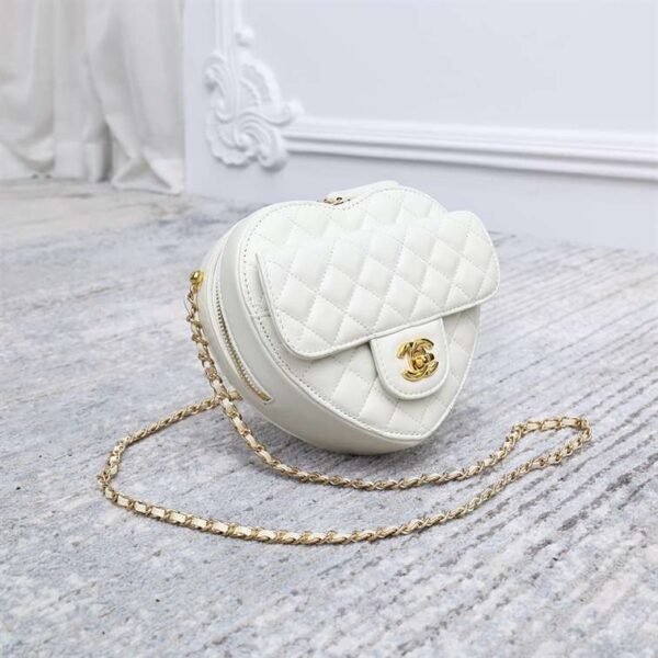 CHANEL Lambskin Quilted CC In Love Heart Bag