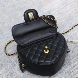 CHANEL Lambskin Quilted CC In Love Heart Bag