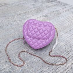 CHANEL Lambskin Quilted CC In Love Heart Bag