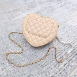 CHANEL Lambskin Quilted CC In Love Heart Bag