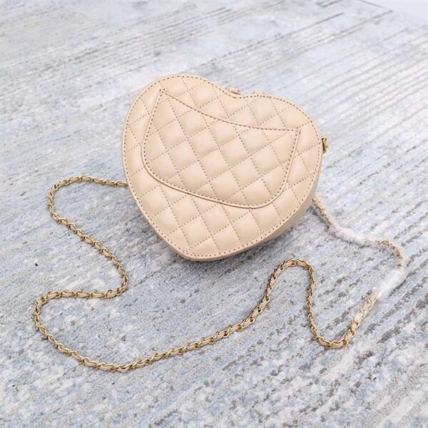 CHANEL Lambskin Quilted CC In Love Heart Bag