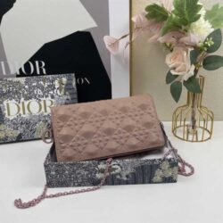 Dior LADY DIOR POUCH Diamond Motif replica