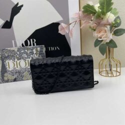 Dior LADY DIOR POUCH Diamond Motif replica