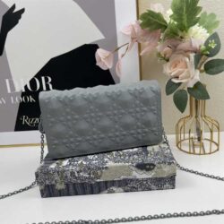 Dior LADY DIOR POUCH Diamond Motif replica