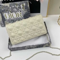 Dior LADY DIOR POUCH Diamond Motif replica