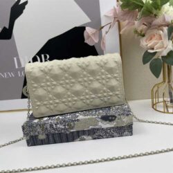 Dior LADY DIOR POUCH Diamond Motif replica