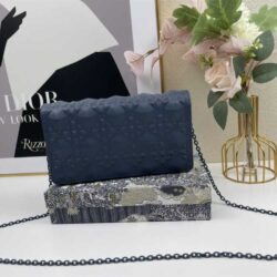 Dior LADY DIOR POUCH Diamond Motif replica