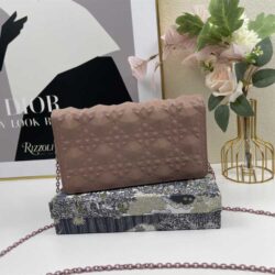 Dior LADY DIOR POUCH Diamond Motif replica