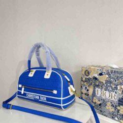 Dior MEDIUM VIBE ZIP BOWLING BAG Macrocannage replica