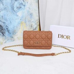 Dior Caro Belt Pouch With Chain replica