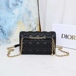 Dior Caro Belt Pouch With Chain replica