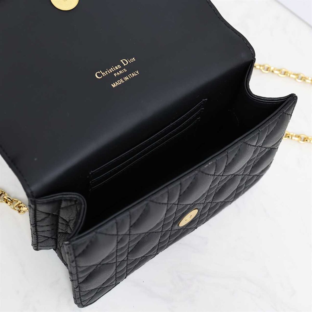 Dior Caro Belt Pouch With Chain replica