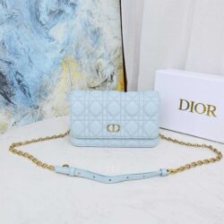 Dior Caro Belt Pouch With Chain replica