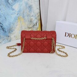 Dior Caro Belt Pouch With Chain replica