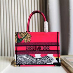 Dior Small Book Tote Animal Pattern replica