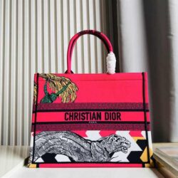 Dior Medium Book Tote Animal Pattern replica