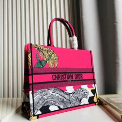 Dior Medium Book Tote Animal Pattern replica