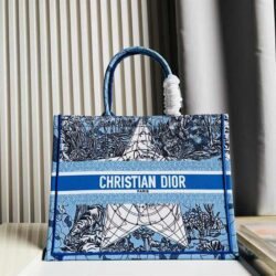 Dior Medium Book Tote Earth Pattern replica