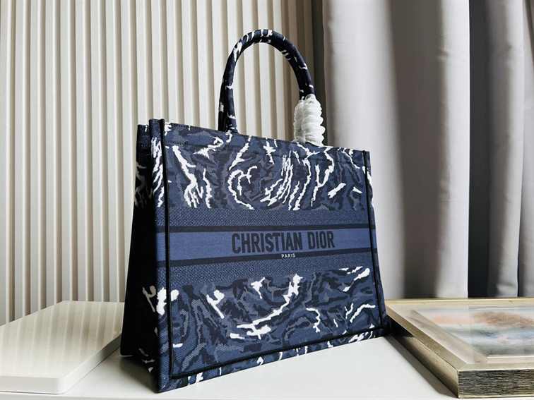 Dior Medium Book Tote Earth Pattern replica