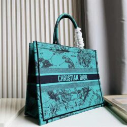 Dior Medium Book Tote Earth Pattern replica