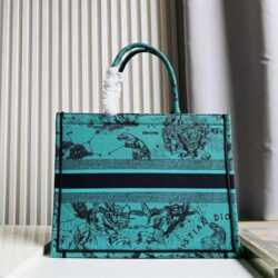 Dior Medium Book Tote Earth Pattern replica