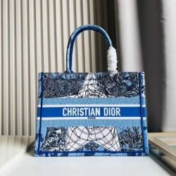 Dior Small Boook Tote Earth Pattern replica