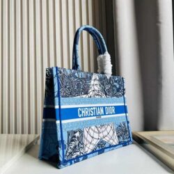 Dior Small Boook Tote Earth Pattern replica