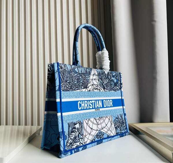 Dior Small Boook Tote Earth Pattern replica